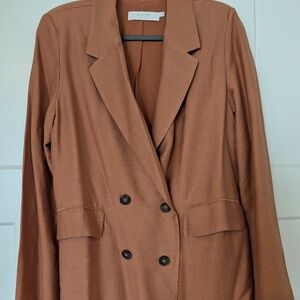 ASTR The Label  Womens Rust/Orange Blazer Size M